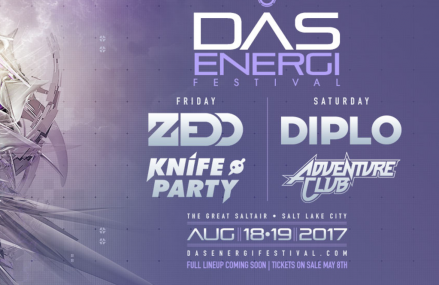 DAS Energi 2017: Zedd, Knife Party, Diplo and Adventure Club announced!