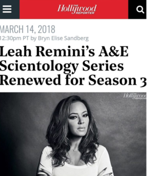 Leah Remini raising awareness about the Church of Scientology!